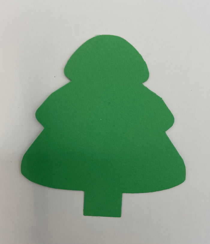 Green Small Single Color Cut-Out Evergreen decoration