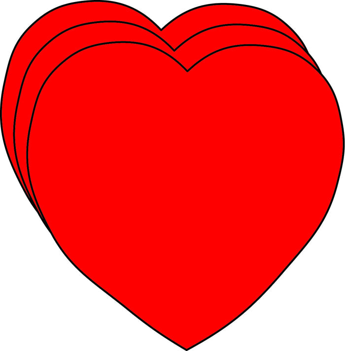 Small Single Color Cut-Out - Heart - Creative Shapes Etc.