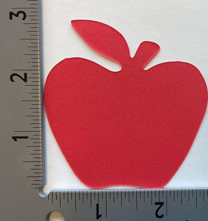 Single color apple shapes perfect for bulletin boards