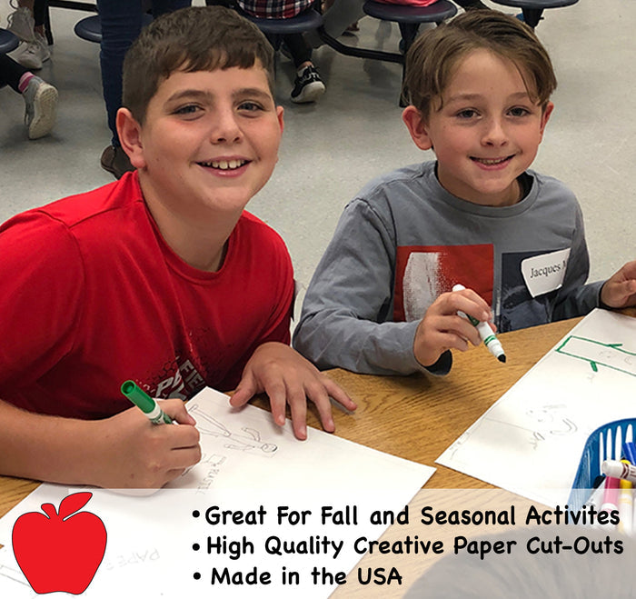 Versatile red apple shapes for learning and decoration