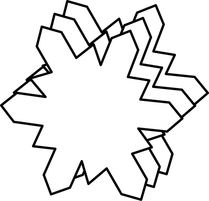 Small Single Color Cut-Out - Snowflake - Creative Shapes Etc.