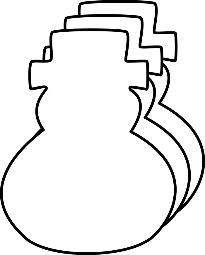 Small Single Color Cut-Out - Snowman - Creative Shapes Etc.