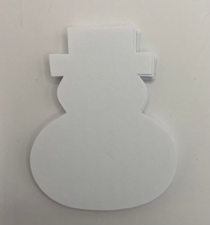 Small Single Color Cut-Out - Snowman - Creative Shapes Etc.