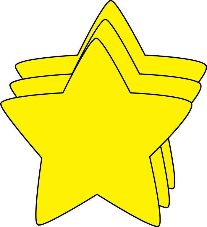 Small Single Color Cut-Out - Star - Creative Shapes Etc.