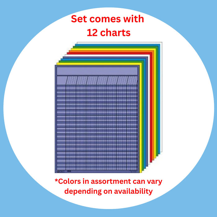SHAPES ETC. Vertical Chart -  Set of 12