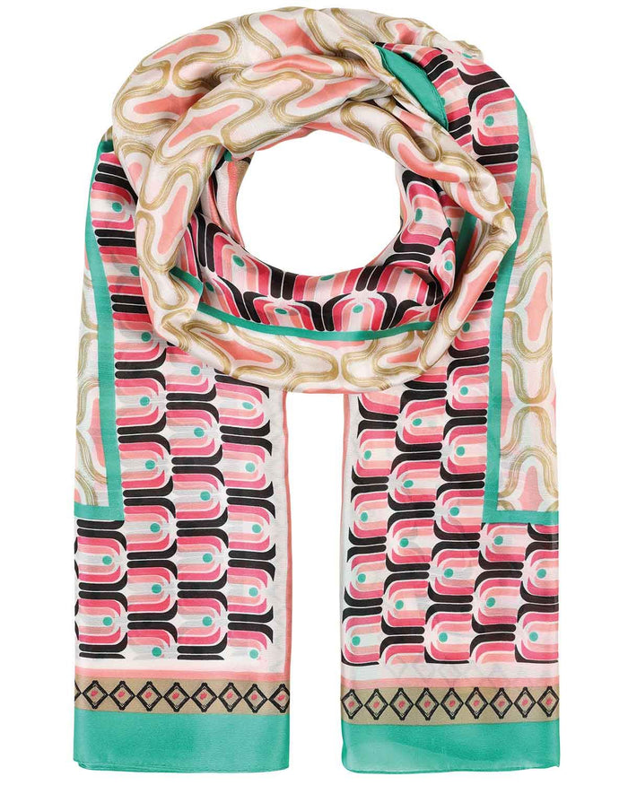 Shauna Patterned Viscose Scarf - Image 1 - The Classic Boutique