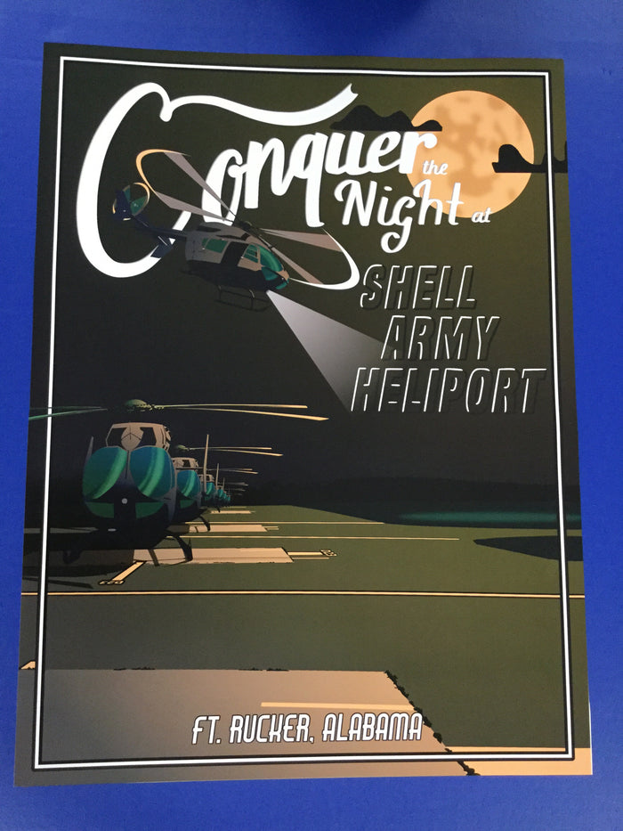 Shell Army Airfield Print by Matthew Isley