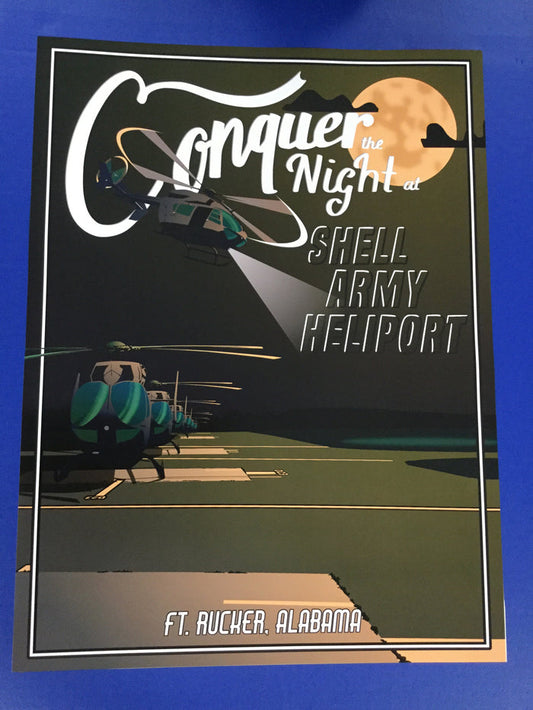 Shell Army Airfield Print by Matthew Isley