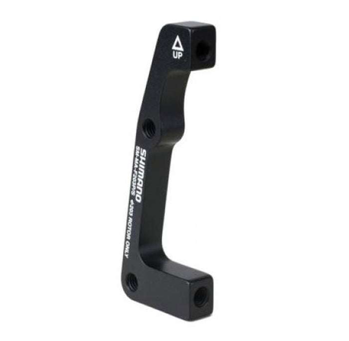 Shimano MA-F Disc Brake Mounting Bracket, Black, 180-mm Post/IS Front