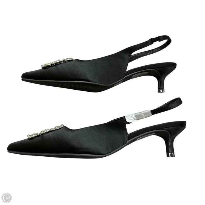 Shoes Heels Kitten By Wild Diva In Black, Size: 7