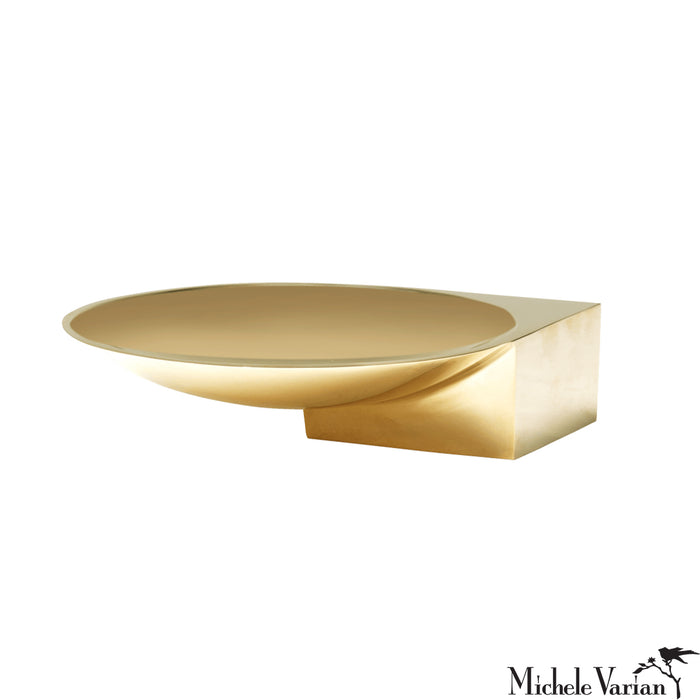 Short Brass Pedestal Bowl