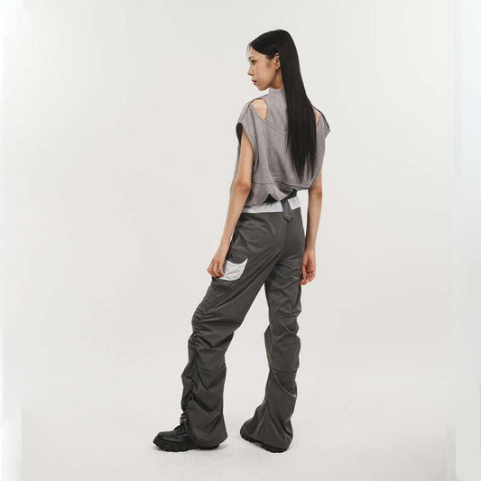 SIDE SHIRRING PANEL PANTS