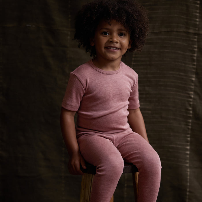 Smew Kids Top - Merino Wool & Silk - Orchid