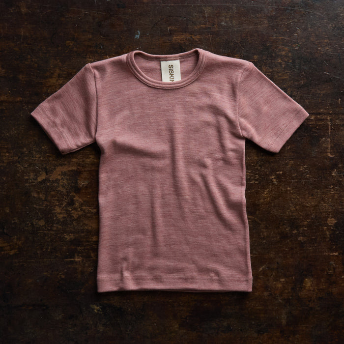 Smew Kids Top - Merino Wool & Silk - Orchid
