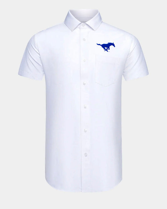 SMU Phenom Classic White Short Sleeve Dress Shirt