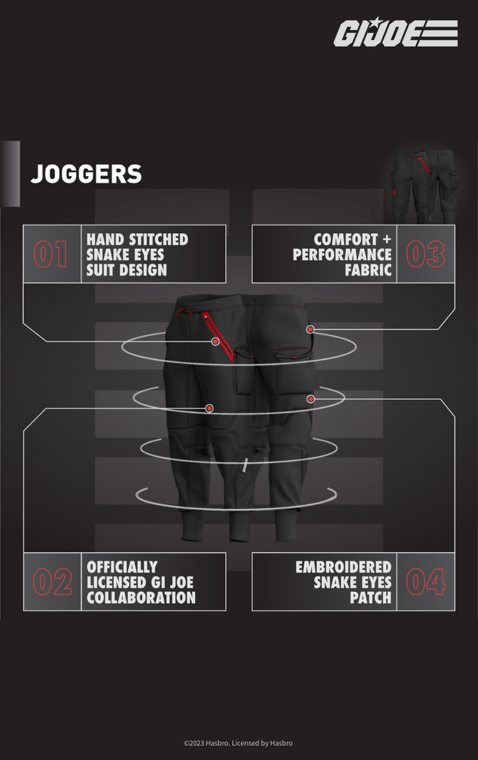 SNAKE EYES Limited Edition Performance Joggers
