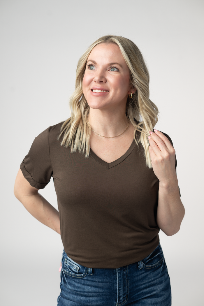 Sophie Top - Brown by Michelle Mae