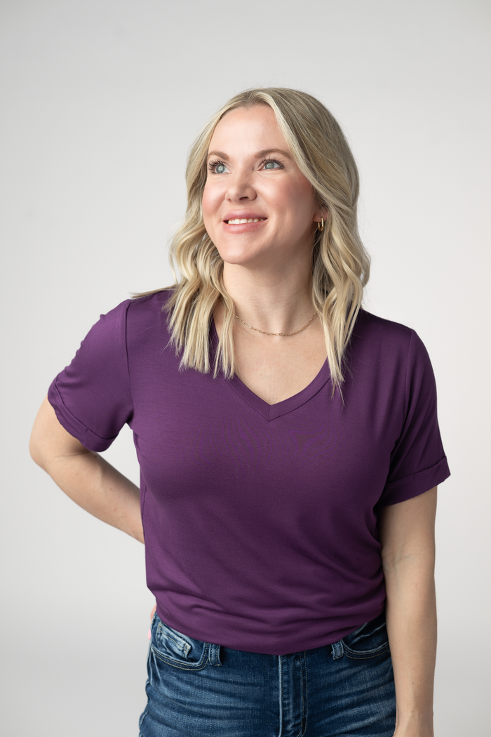 Sophie Top - Purple by Michelle Mae