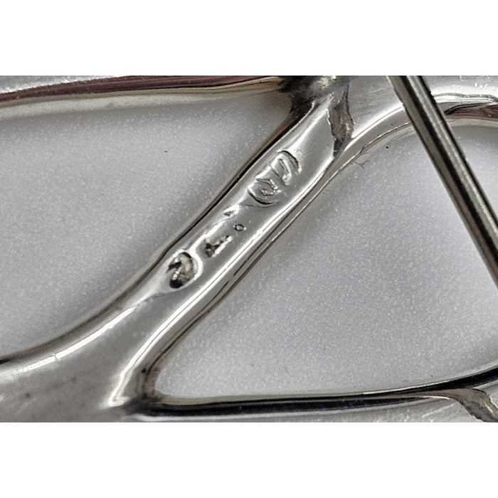 Soren Dehli Denmark Jewelry Søren Dehli Denmark Abstract Modernist Sterling Silver Brooch Circa 1980's