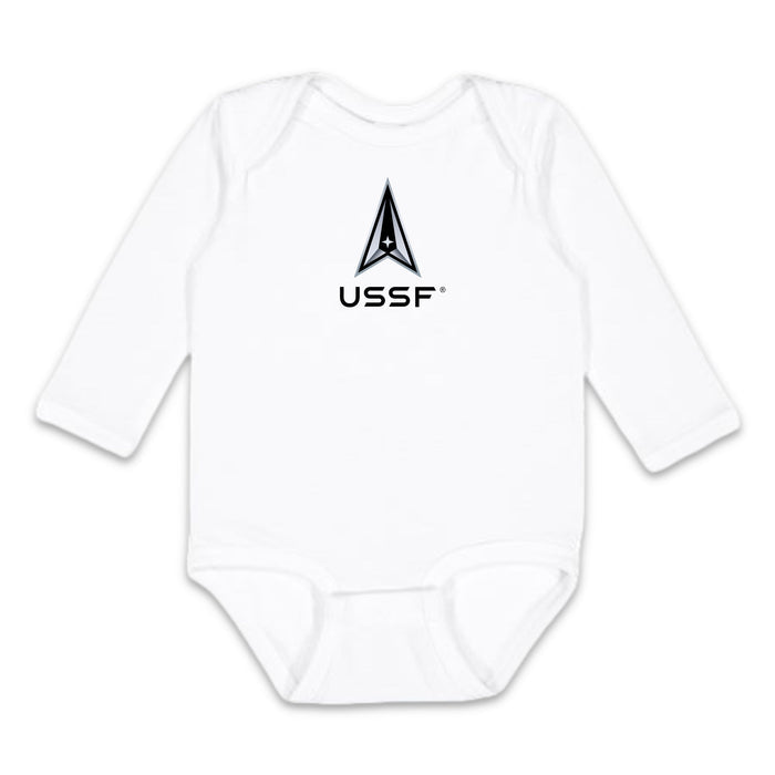 Space Force Delta Infant Long Sleeve Bodysuit