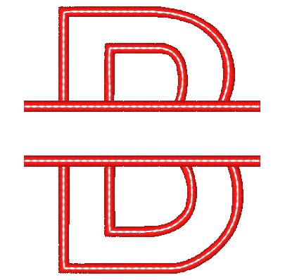 Split Applique Alphabet [4x4] 11363 Machine Embroidery Designs