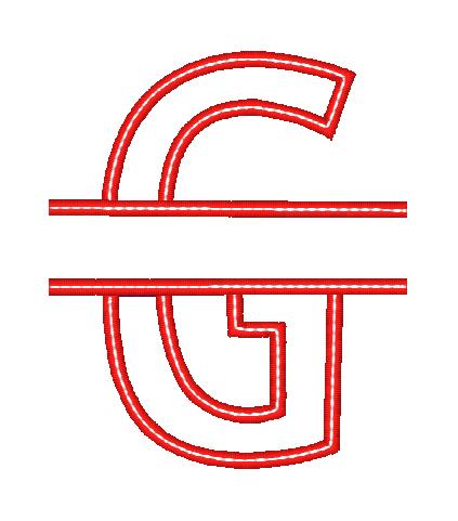 Split Applique Alphabet [4x4] 11363 Machine Embroidery Designs