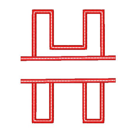 Split Applique Alphabet [4x4] 11363 Machine Embroidery Designs