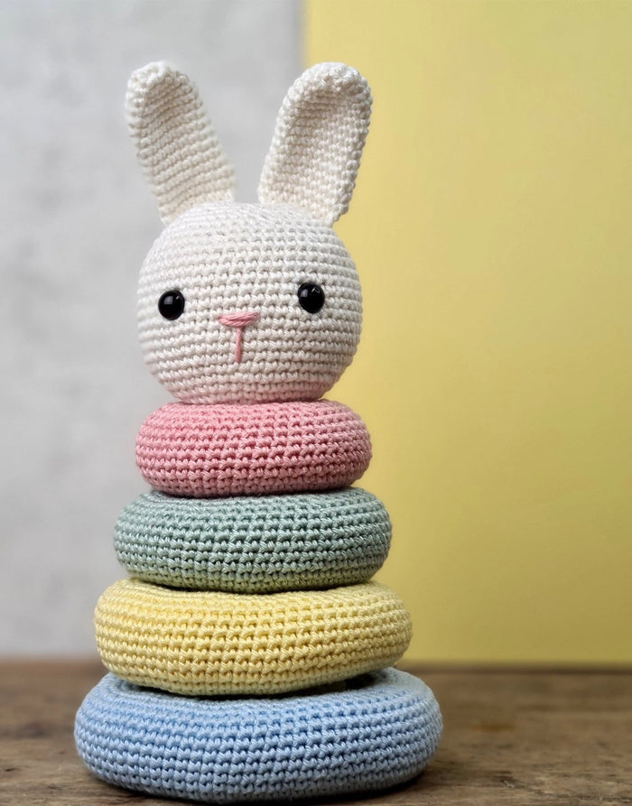 Stacking Bunny Baby Toy Crochet Kit, Hardicraft