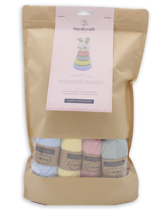 Stacking Bunny Baby Toy Crochet Kit, Hardicraft