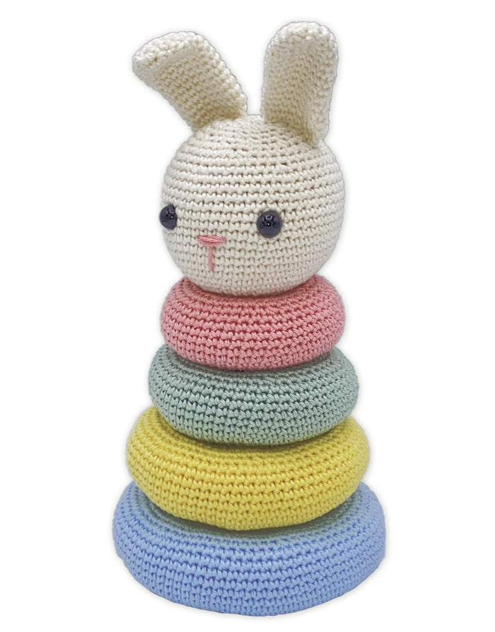 Stacking Bunny Baby Toy Crochet Kit, Hardicraft