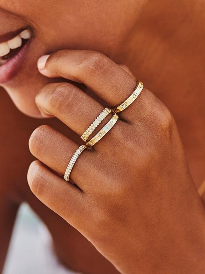 By Charlotte | Stardust Ring - Gold | Perlu