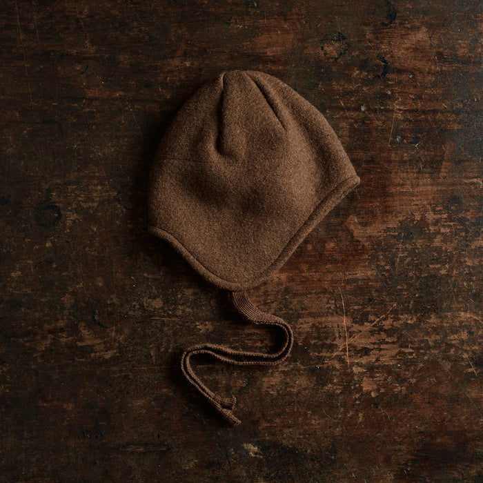 Strath Baby & Kids Hat - Boiled Merino Wool - Hazelnut