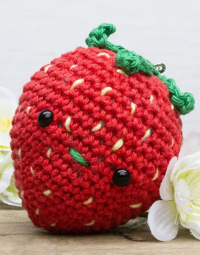 Strawberry Keyring Crochet Kit, Hardicraft