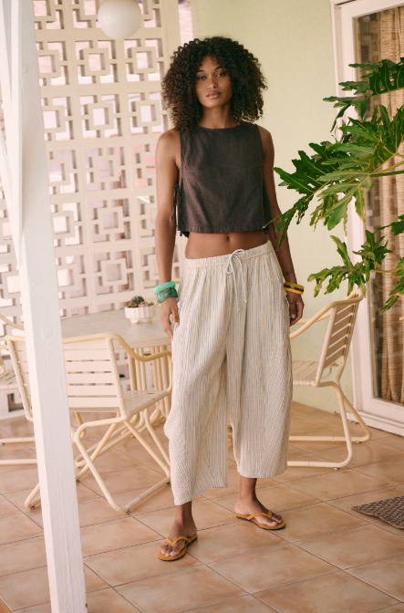 Striped Quinn Pant - Chamomile Combo