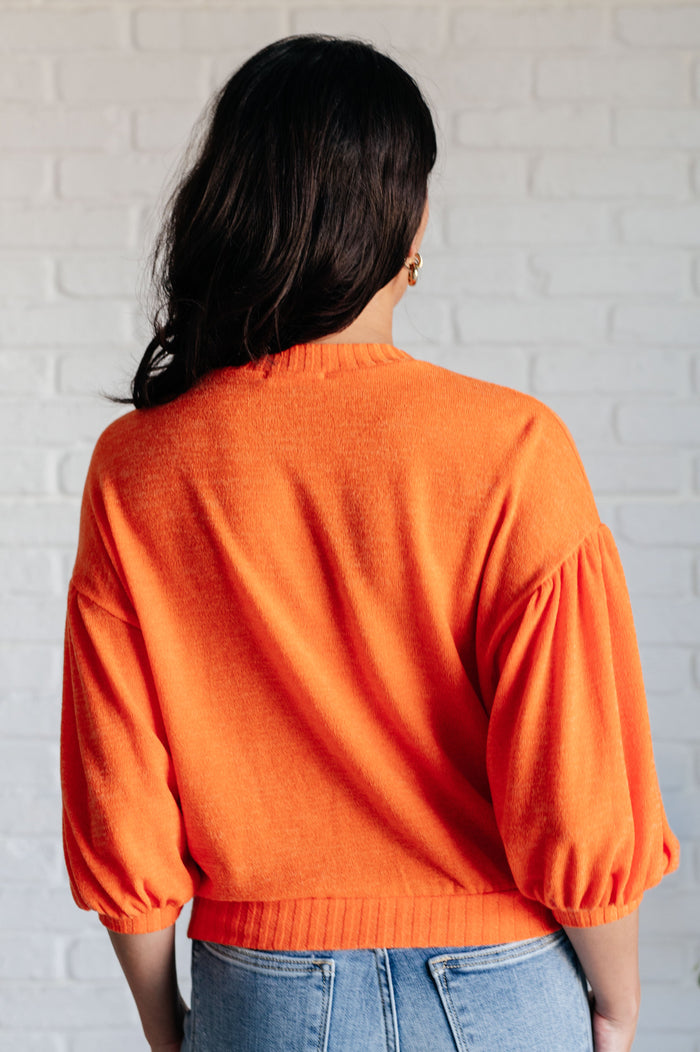 Subway Station Sweater in Orange