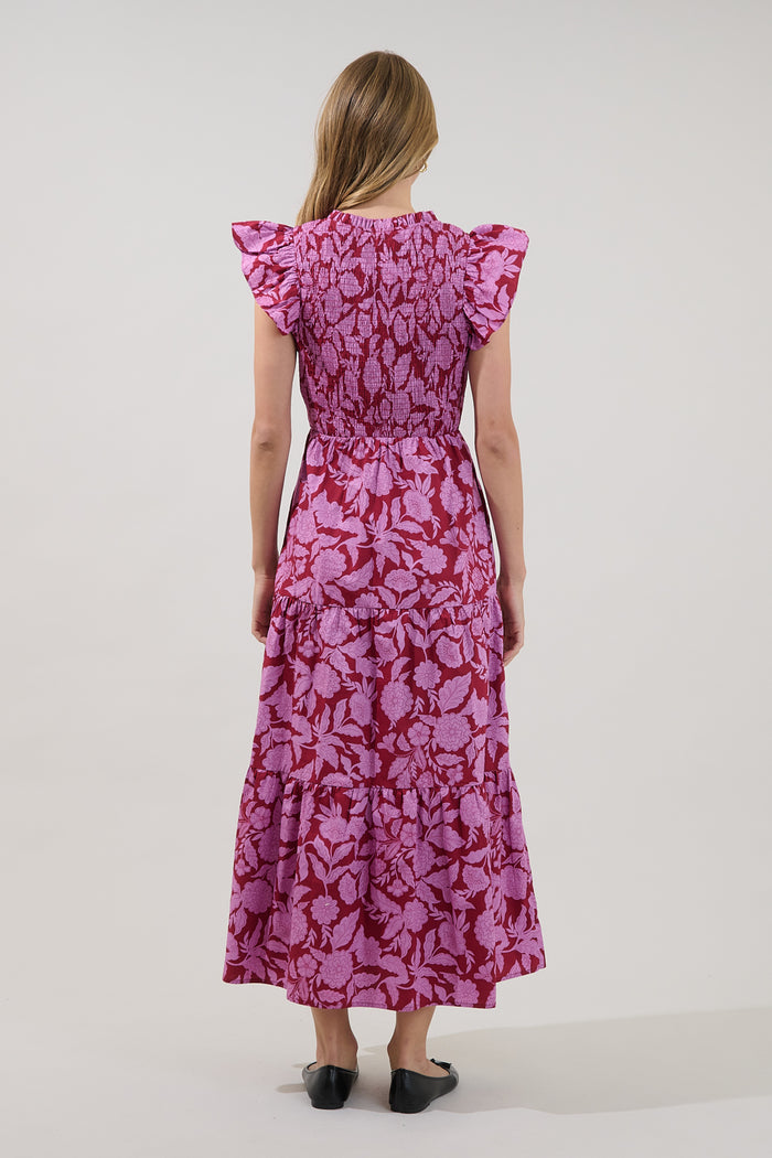 Sunfire Tiered Midi Dress Yunice Floral
