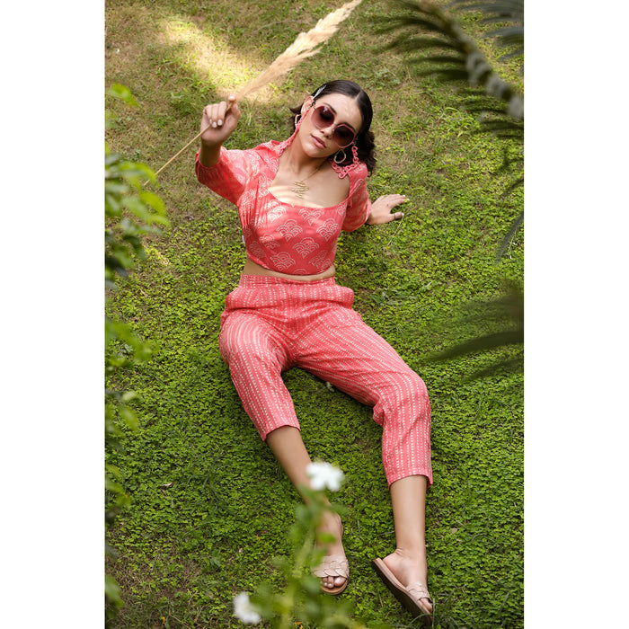 Sunset on Peach Cotton Co-ord Set