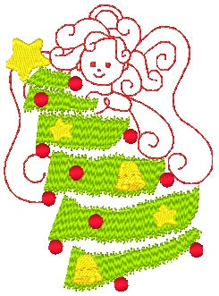 Sweet Christmas Angels [4x4] # 10007