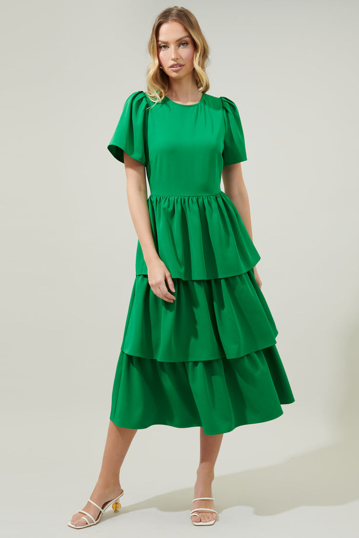 Sweet Nothing Tiered Midi Dress