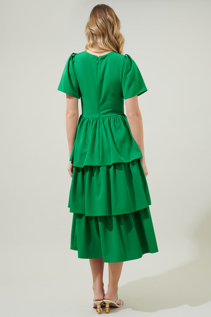 Sweet Nothing Tiered Midi Dress