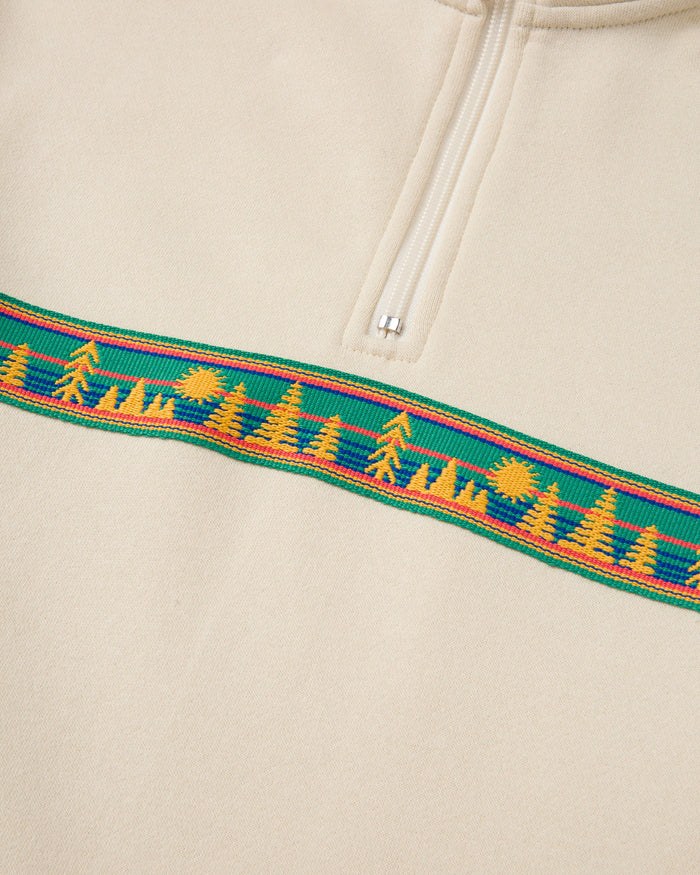 New Tahoe Spirit Quarter Zip Fleece Inspired By Lake Tahoe California | natural