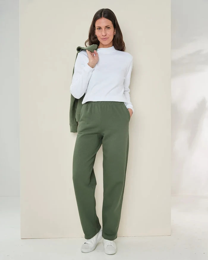 Taylor Cotton Mix Leisure Trousers - Green