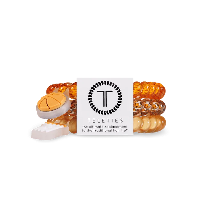 Teleties - Small Hair Ties - Basketball - Findlay Rowe Designs
