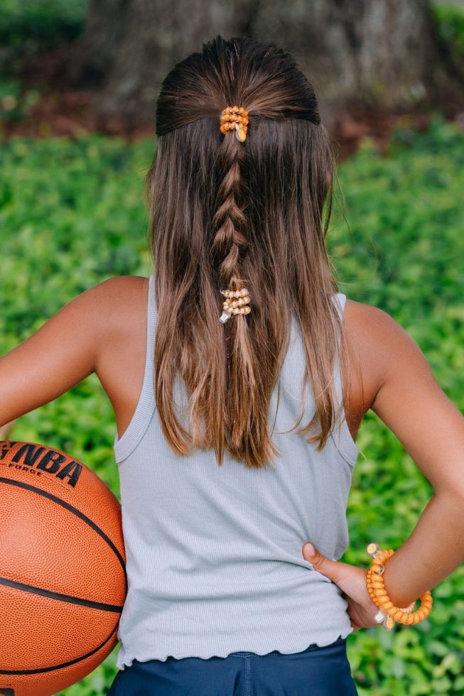 Teleties - Small Hair Ties - Basketball - Findlay Rowe Designs