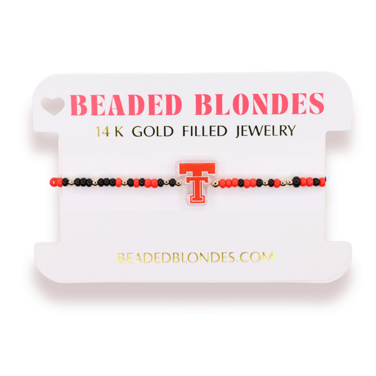 Texas Tech Logo Bracelet on Color