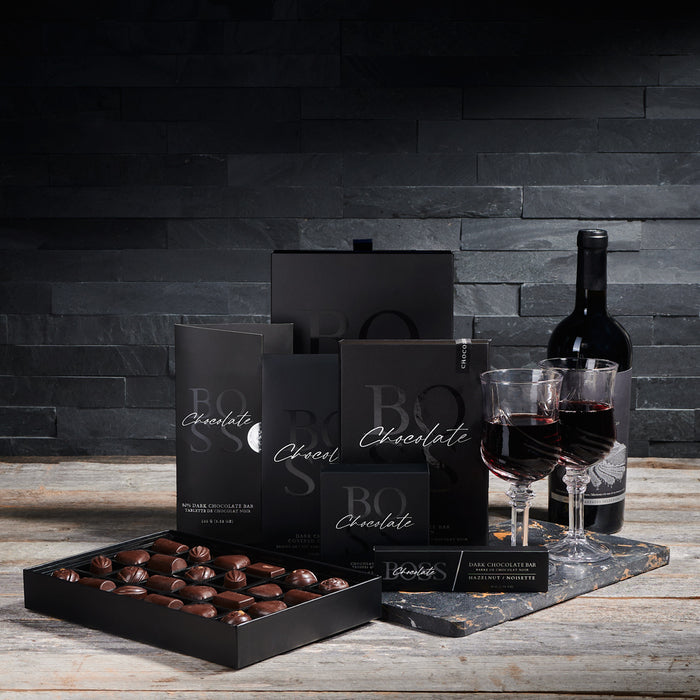 The Boss BroCrate, chocolate gift, wine gift, gourmet gift, romantic gift