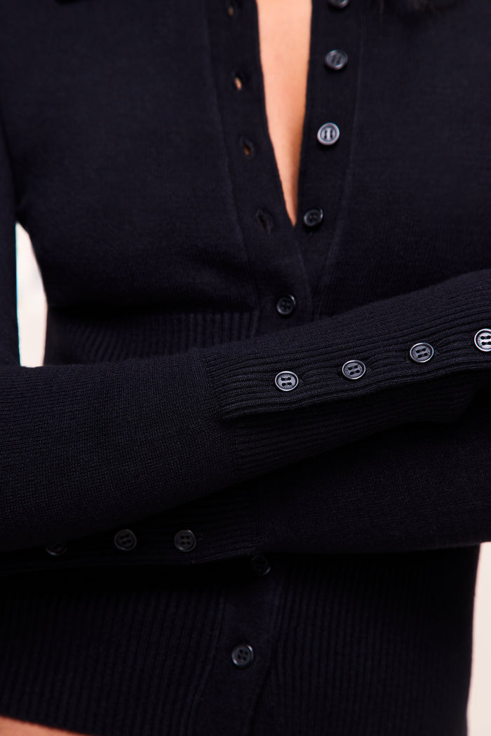 The Editor Cardigan in Black