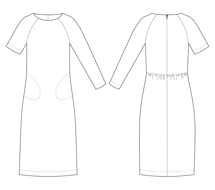 The Avid Seamstress Dresses The Gathered Dress, The Avid Seamstress Sewing Pattern 44601890