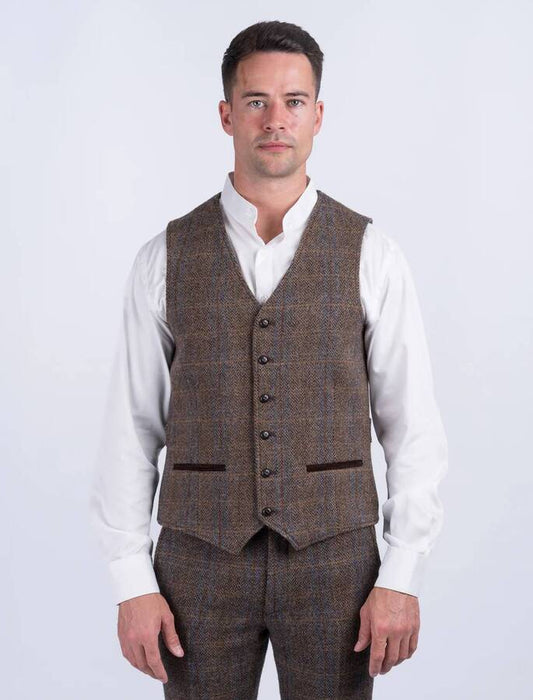 The O'Connor Brown Hunting Tweed Waistcoat & Vest