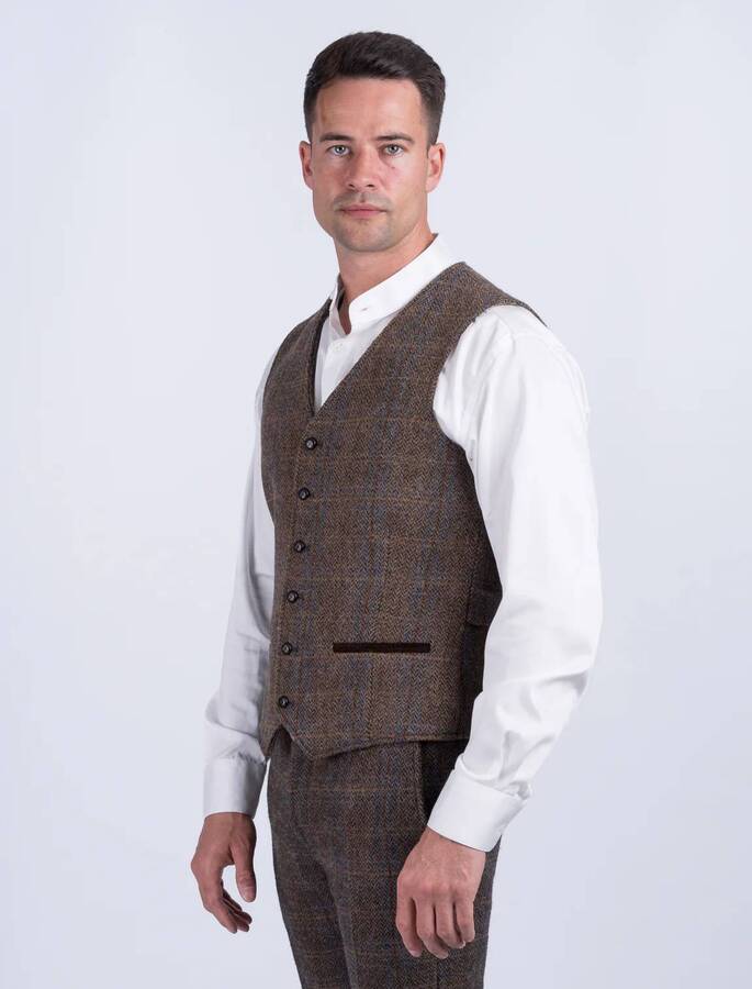The O'Connor Brown Hunting Tweed Waistcoat & Vest